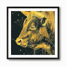 Bull Bull Bull Bull Bull Bull Bull Bull Bull Art Print