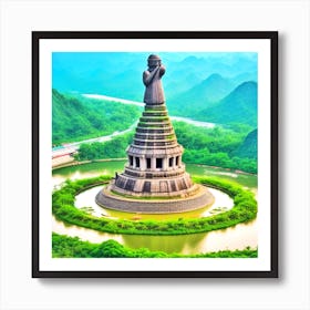 Chinese Buddhist Temple 2 Art Print
