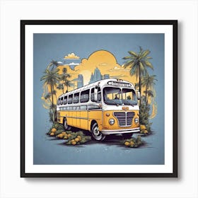 Bus On The Road Poster