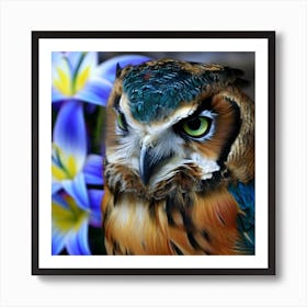 Beautiful Owl Art Print