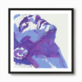 Abstract Portrait Of A Man 2 Art Print