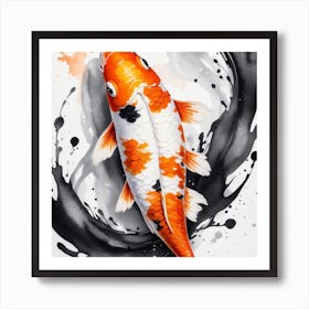 Koi Fish Art Print