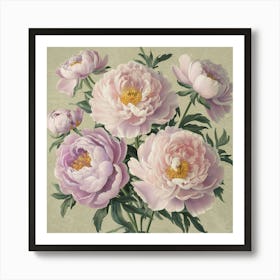 Pink Peonies 1 Art Print