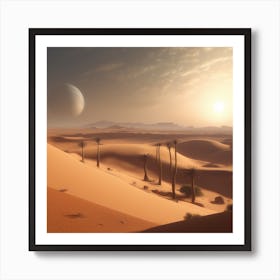 Desert Landscape - Desert Stock Videos & Royalty-Free Footage 25 Art Print