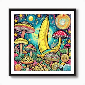 Banana Suppa Art Print