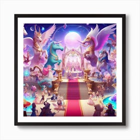 Disney'S Fairytale Kingdom Art Print