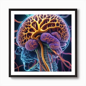 Human Brain And Nervous System 6 Poster