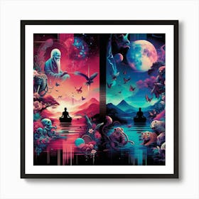 Zen Buddha Art Print