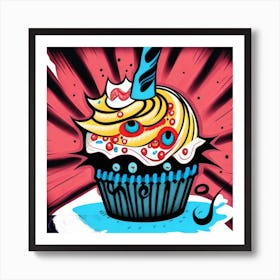 Bad Cupcake Art Print