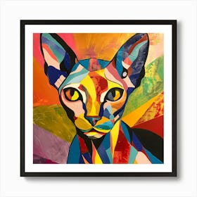 Kisha2849 Picasso Style Hairless Cat No Negative Space Full Pag 7acccc8d 753a 40f7 Ba35 536ad3ea486d Art Print