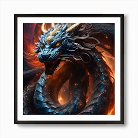 Dragon Of Fire Art Print