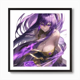 Purple Mage Bethany Art Print