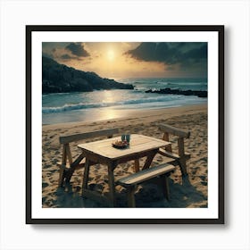 future lifestyle - sea - beach Art Print