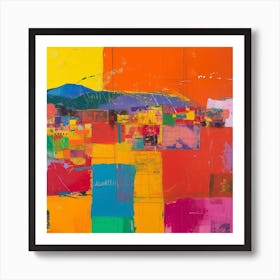 Abstract Travel Collection Bogota Colombia 2 Art Print