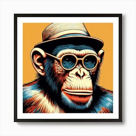 Chimp Art Print