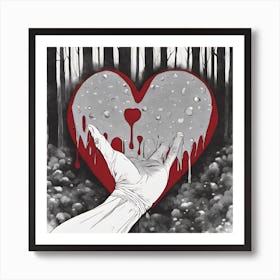 Bloody Heart Art Print