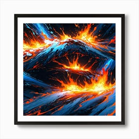 Abstract Lava Art Print