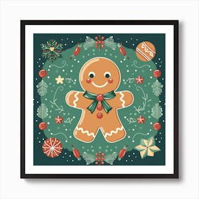 Gingerbread Man 13 Art Print