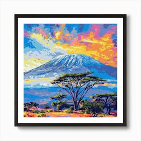 Kilimanjaro Sunset Art Print