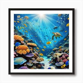 Coral Reef 3 Art Print