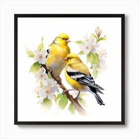 American Goldfinch Mother's Day 4 Art Print