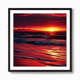 Sunset Wallpaper 1 Art Print