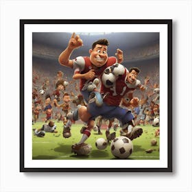 Soccer Game Art Print