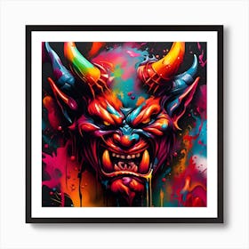 Devil Head 15 Art Print