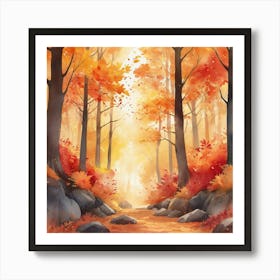 Autumnal Path Art Print