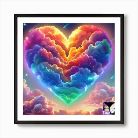 Heart Of Rainbows Art Print