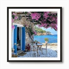 Bougainvillea Flowers Terrace Ho Poster