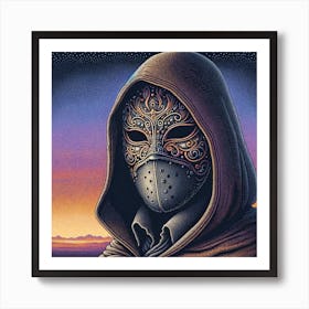 Man In A Mask Art Print