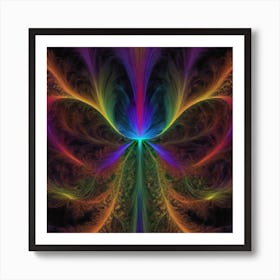 Fractal Butterfly Art Print