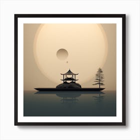 Asian Pagoda Art Print