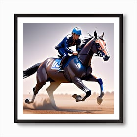 Horse Racing Art Print