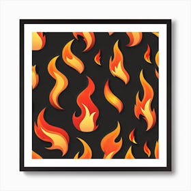 Fire Flames 1 Art Print