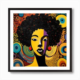 Afro-American Woman Art Print