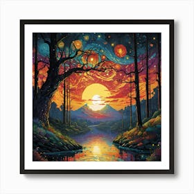 Starry Night Art Print