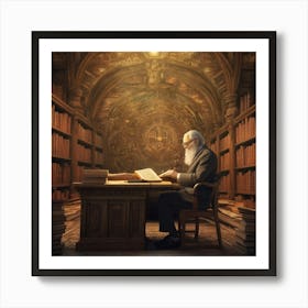 The Librarian 36 Art Print