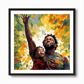 Father And His Son Art Print