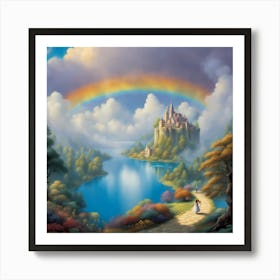 Rainbow Castle Art Print