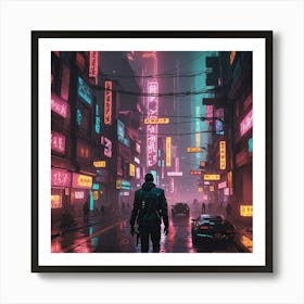 Cyberpunk City Art Print