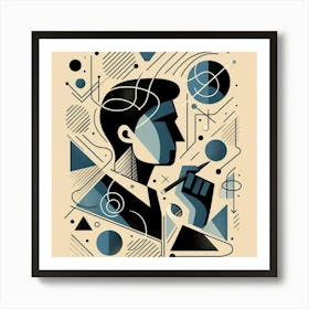 Man With A Pen Art Print