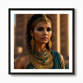 Beautiful Egyptian Woman Portrait Art Print