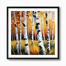 Birch Trees 5 Art Print