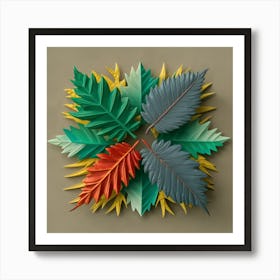 Lively Leafscape Art Print