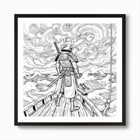 Samurai Art 87 Art Print