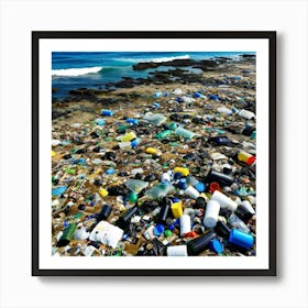 Ocean Pollution Garbage Trash Waste Debris Plastic Marine Environment Ecological Crisis P (14) Art Print