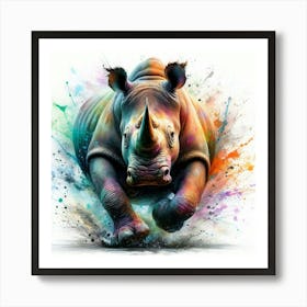 Rhino Print 1 Art Print