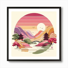 Asian Landscape 28 Art Print